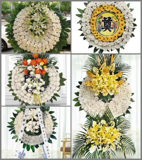 山东济宁鱼台县王庙镇姑庵村花圈速递